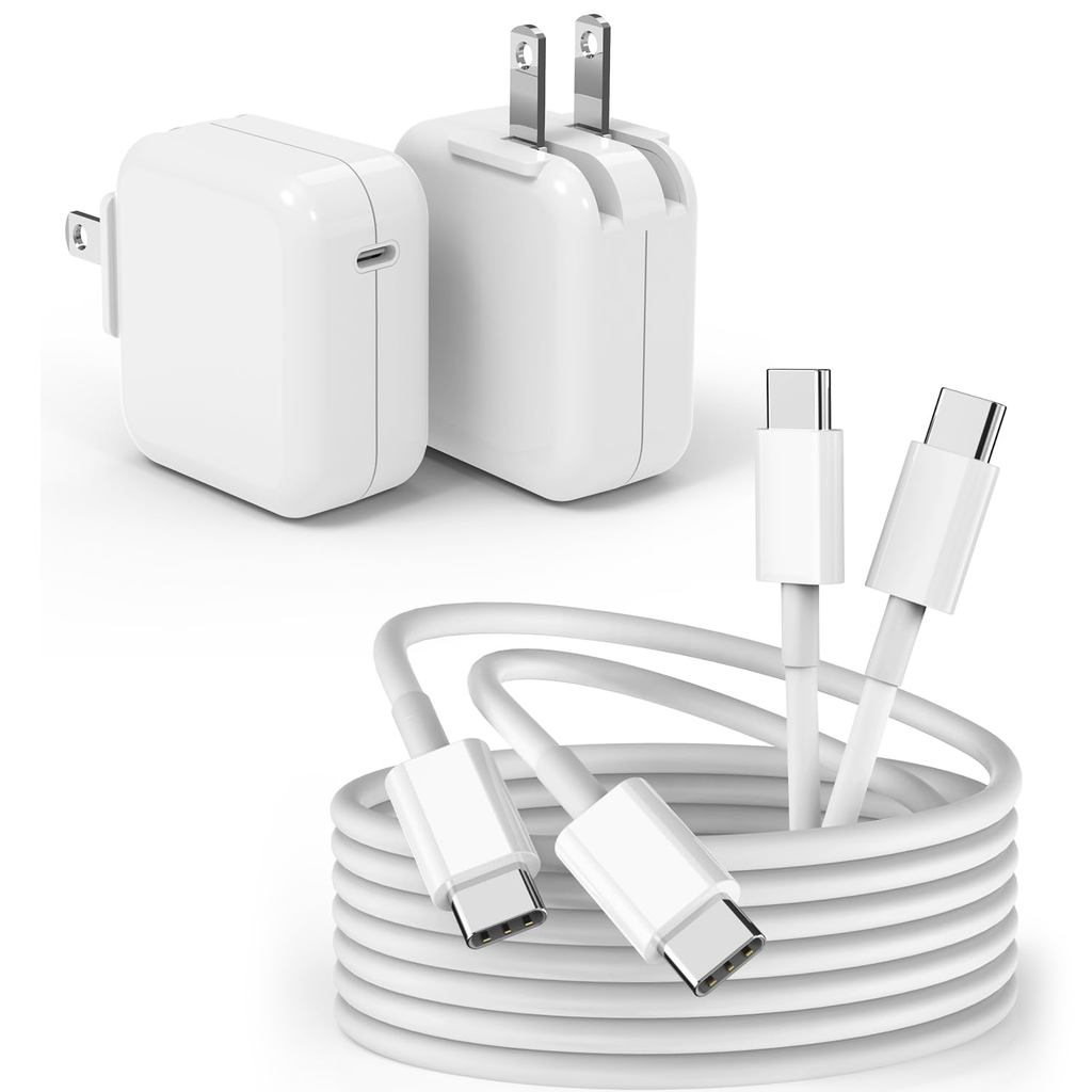 USB C Charger สําหรับ MacBook Air MacBook Pro 13 14 15 16 นิ้ว,M1 M2 M3 Apple แล็ปท็อปชาร์จ,2Pack 30