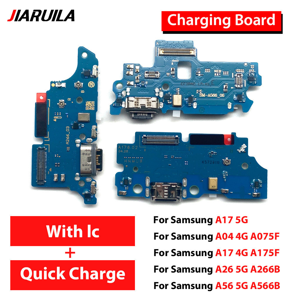 USB ชาร์จพอร์ตขั้วต่อ Flex สําหรับ Samsung Galaxy A07 A17 A26 A56 4G 5G A075F A175F A266B A566B