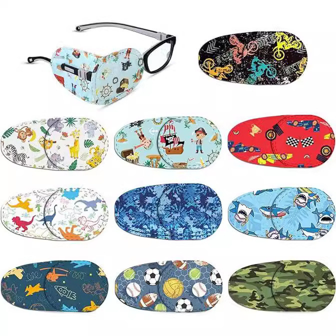 เด็ก 3d Monocular Amblyopia Strabiscus Eye Mask Monocular ซ้ายขวา Eye Cyclops Eye Mask Amblyopia Tra