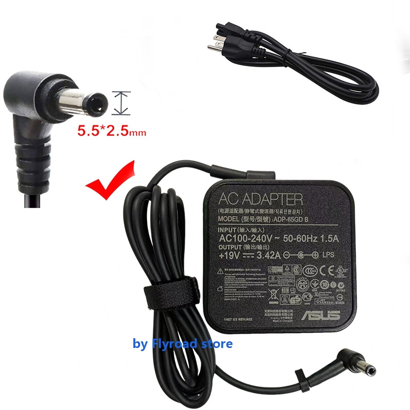 19V 3.42A ADP-65GD B สําหรับ ASUS TUF Gaming VG27AQ Monitor สําหรับ V221ID All-in-one 65W AC Adapter