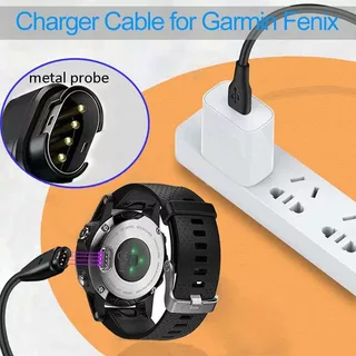 Tpye-c/USB สายชาร์จสำหรับ for Smartwatch Garmin Watch Forerunner 165 265 55 570 Vivoactive 6 Instinct 3 2 Venu 3 Fenix 8