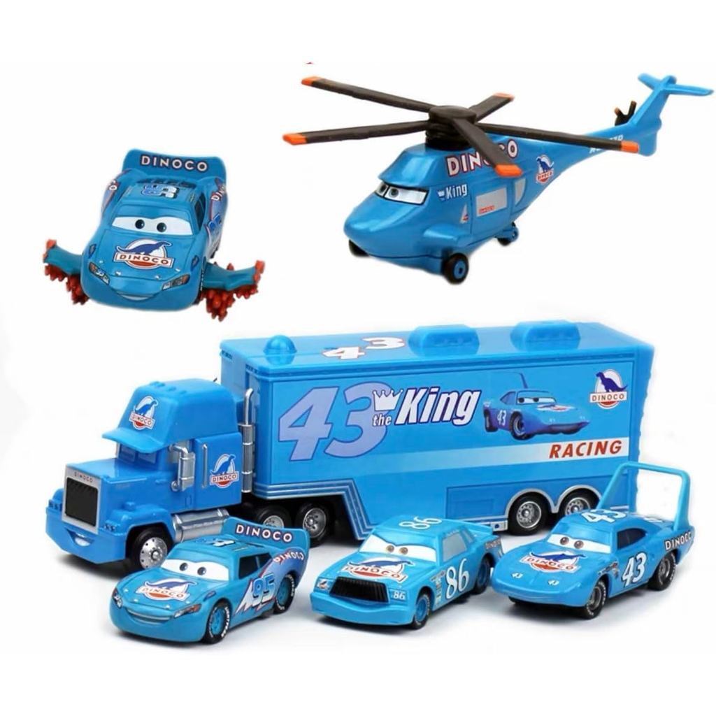 5PCS Movie Cars 2 3 Cow Tractor Vehicles 1：55 Loose Diecast Vehicles Toys