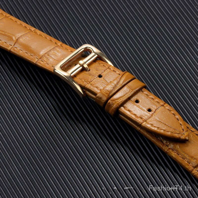 16/17/18/19/20/21/22 มม. Quick Release สายรัดไม้ไผ่หนังแท้ H-Buckle Band การออกแบบที่ไม่ซ้ํากันอุปกร