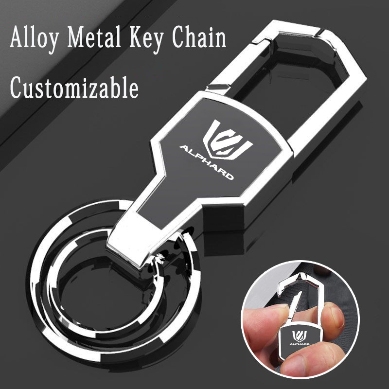 Toyota Alphard เพวงกุญแจรถป้องกันการสูญหายสแตนเลสสร้างสรรค์ส่วนบุคคลรีโมทคอนโทรลพวงกุญแจสําหรับ Toyo