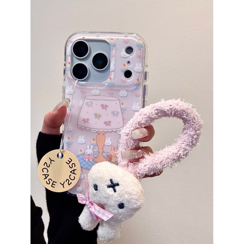 การ์ตูนแฟชั่นน่ารักเคสโทรศัพท์สําหรับ IPhone 15 14 17 17 Pro Max 14pro 16pro 15pro 17pro ฝาครอบป้องกัน Hard Glitter Simple Clear