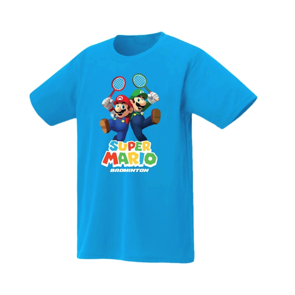 【เสื้อยืดใหม่】เสื้อกีฬา Super Mario Badminton S-5XL