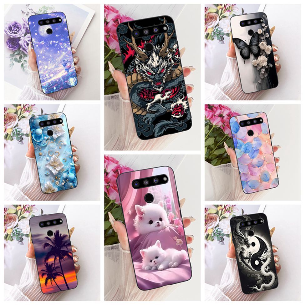 เคส LG V50 ThinQ 5G ฝาครอบแมวน่ารักแฟชั่นผีเสื้อ Cool ทาสีปลอก LM-V500 LM-V500N LM-V500EM LM-V500XM 