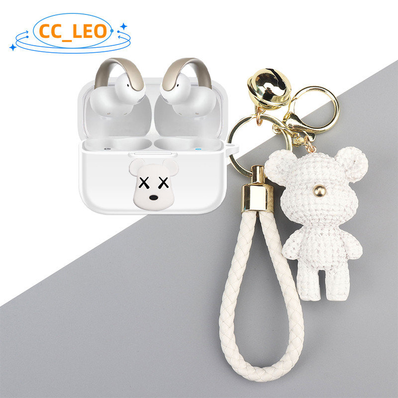 for Anker Soundcore AeroClip Case Cartoon Astronaut Cute Doraemon Keychain Pendant Silicone Soft Case Suitable for Soundcore AeroClip Shockproof Shell Protective Sleeve - รูปที่ 4