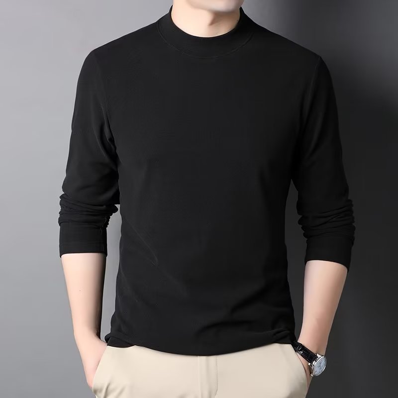 เสื้อแขนยาวคอเต่าสำหรับผู้ชาย ออกแบบมาเพื่ออากาศเย็นและหน้าหนาว มาพร้อมสองด้านขนแกะ และชุดชั้นในแบบอบอุ่น