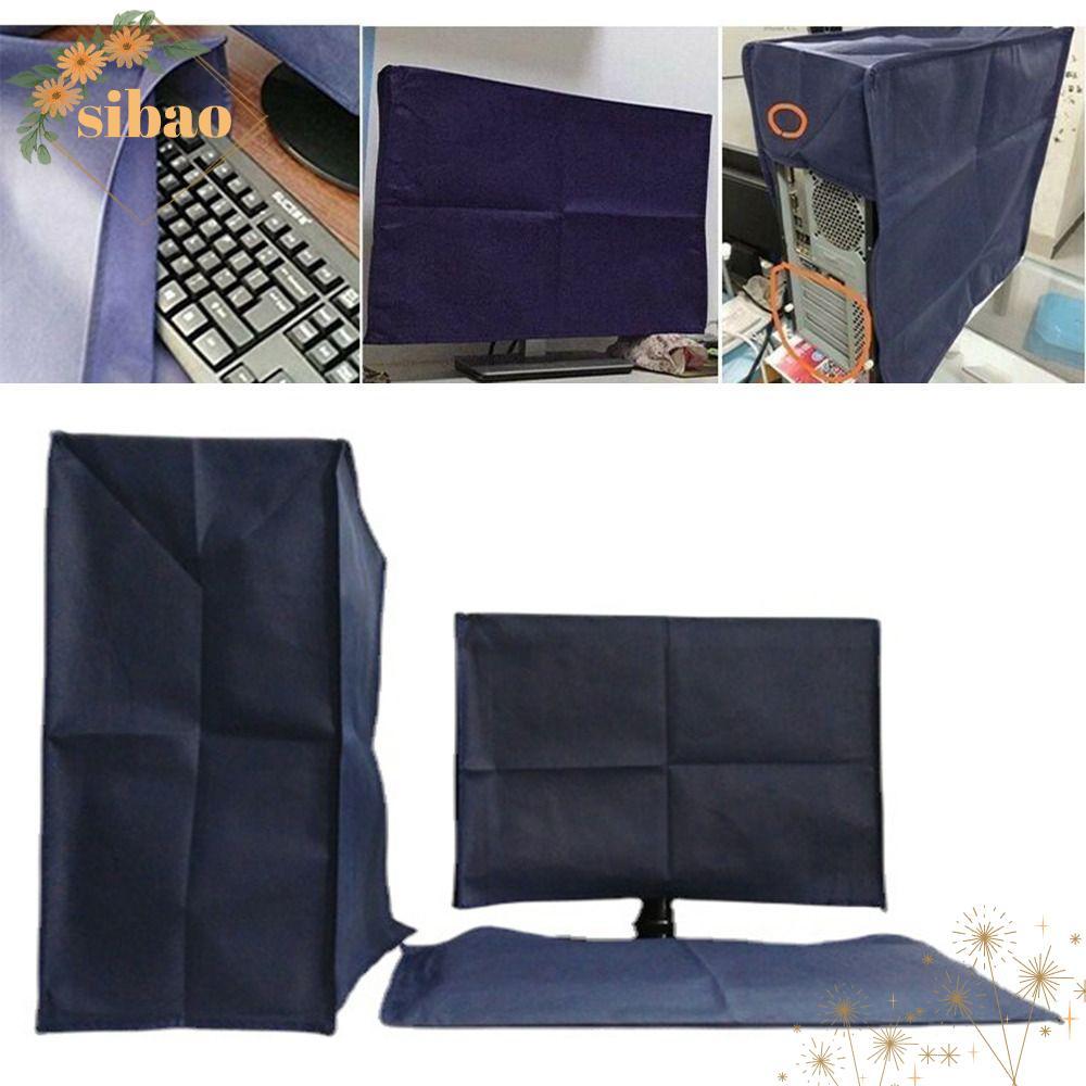 SIBAO ฝาครอบหน้าจอคอมพิวเตอร์แบบ breathable กันความชื้น ขนาด 19 ถึง 34 นิ้ว สีฟ้า สำหรับคอมพิวเตอร์เ