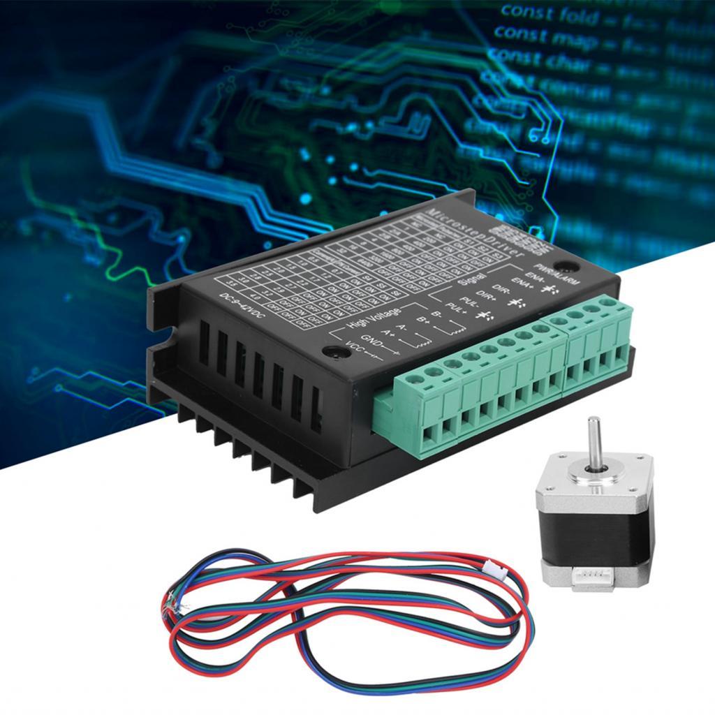 มอเตอร์ไดรฟ์ A-Ab-B-Cw 42 Stepper ชุดชิ้นส่วนอิเล็กทรอนิกส์ 0.4N.M 17HS4401 สำหรับ 1.8°±0.09° ≥1900 