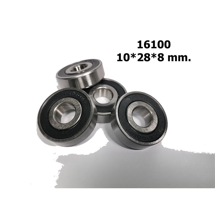(ราคาต่อตลับ)ตลับลูกปืน เบอร์ 16100 RS  ฝายาง ขนาด 10*28*8 ลูกปืนพิเศษ บรรจุ 1 ตลับ ยี่ห้อ MITSU 10x28x8