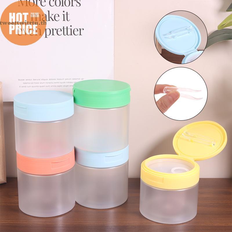 TRTU 1 ชิ้น 250/300/350 มล. น้ํายาล้างเครื่องสําอางผ้าฝ้ายครีม Jar ฝาปิด Body Lotion Scrub Jar คอนเทนเนอร์เครื่องสําอาง Travel ขวดพกพา TH