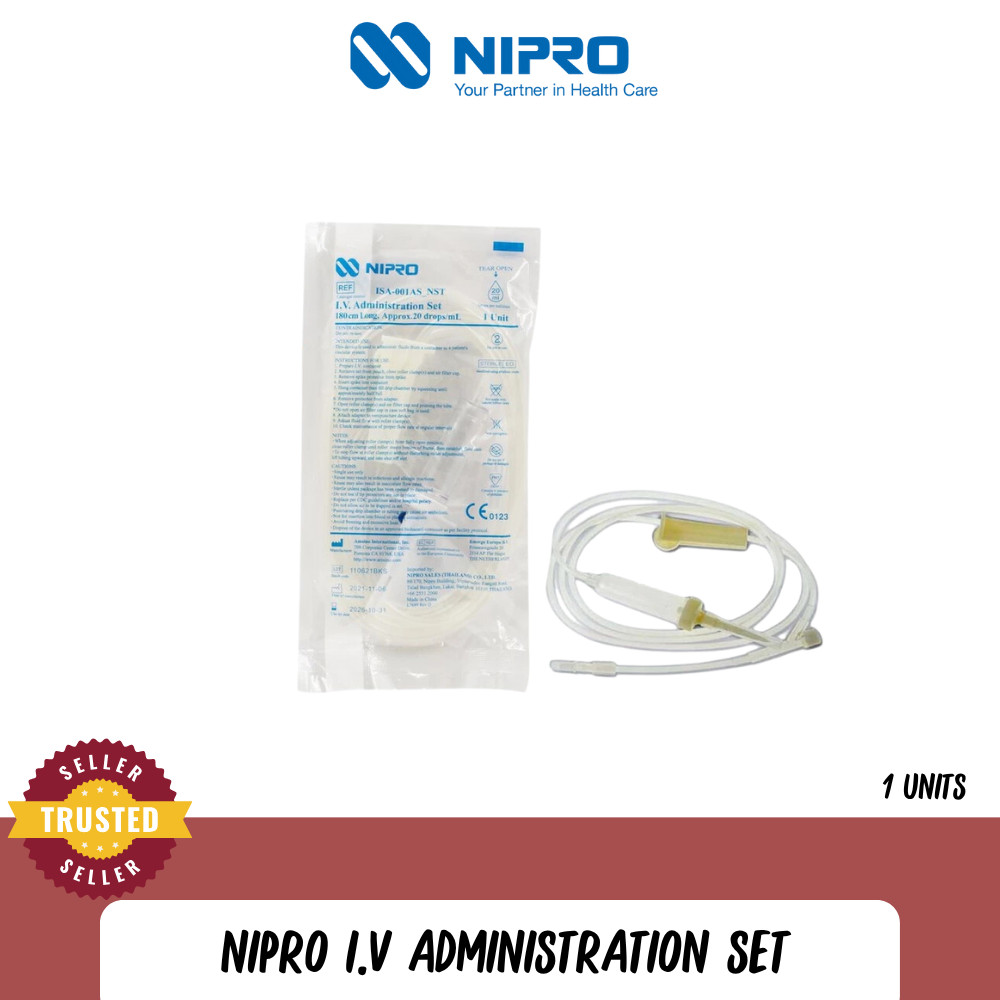 Nipro สายชุดให้น้ำเกลือ(20 drops/ml) Sterile [1 Unit] IV Administration Drip Set