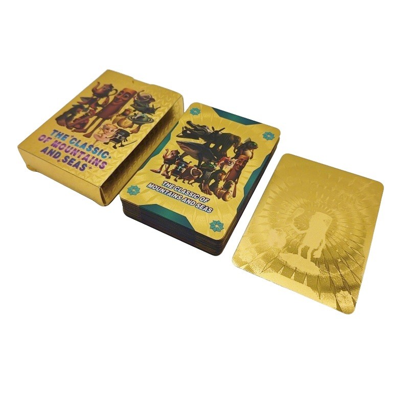 55 English Mountain Sea Classic Gold Cards Tung Sahur Wooden Stick Man Cactus Elephant Cards