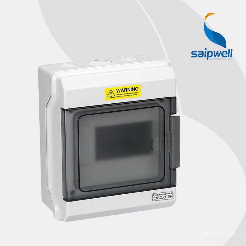 กันน้ําพลิกกล่องติดตั้ง Circuit Breaker ในร่ม 8 กล่องกระจายโปร่งใส GDB-09-Bit กล่องกระจายกล่องกระจาย