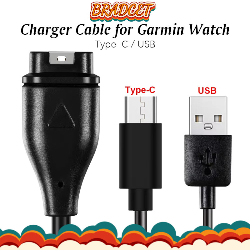 สายชาร์จ USB / Tpye-C for Garmin Venu 3 165 965 955 945 265 570/Fenix7 7S 6 6S 6X 5/Instinct2/Vivoactive 6 5 4s/Venu2 Sq