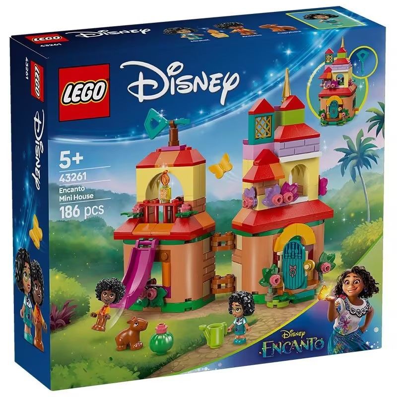 LEGO เครื่องบิน LEGO Lego 43261 Disney Magic Full House Mini House Girl การศึกษาประกอบของเล่นอนุภาคข