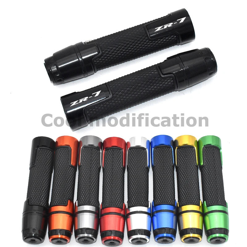 สําหรับ Kawasaki ZR-7 ZR-7S ZR7 ZR7S ZR 7 S 7/8 "22 มม.CNC PVC Handle bar ยางเจล Grips Motocross Han