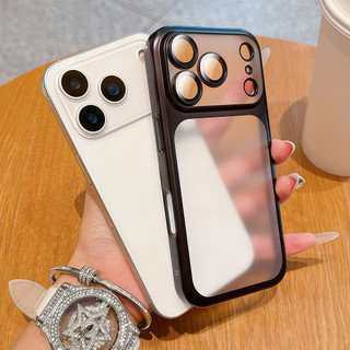 เคสไอโฟน 13 for iPhone 11 13 14promax 17promax 15promax 16pro 13promax 17pro air โปร่งใสมีน้ําค้างแข็งนุ่มเข้ากันได้