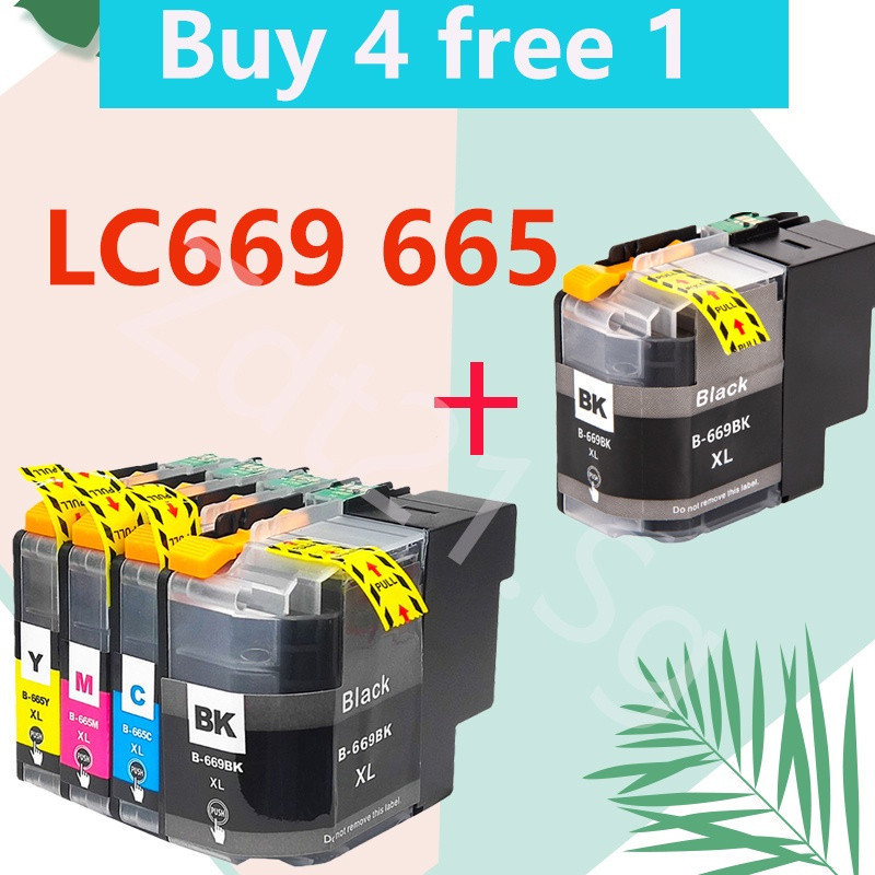ใช้งานร่วมกับ Brother LC669XL LC665XL ตลับหมึก LC669 LC665 LC669 XL LC665 XL LC 669 LC 765 สําหรับ M