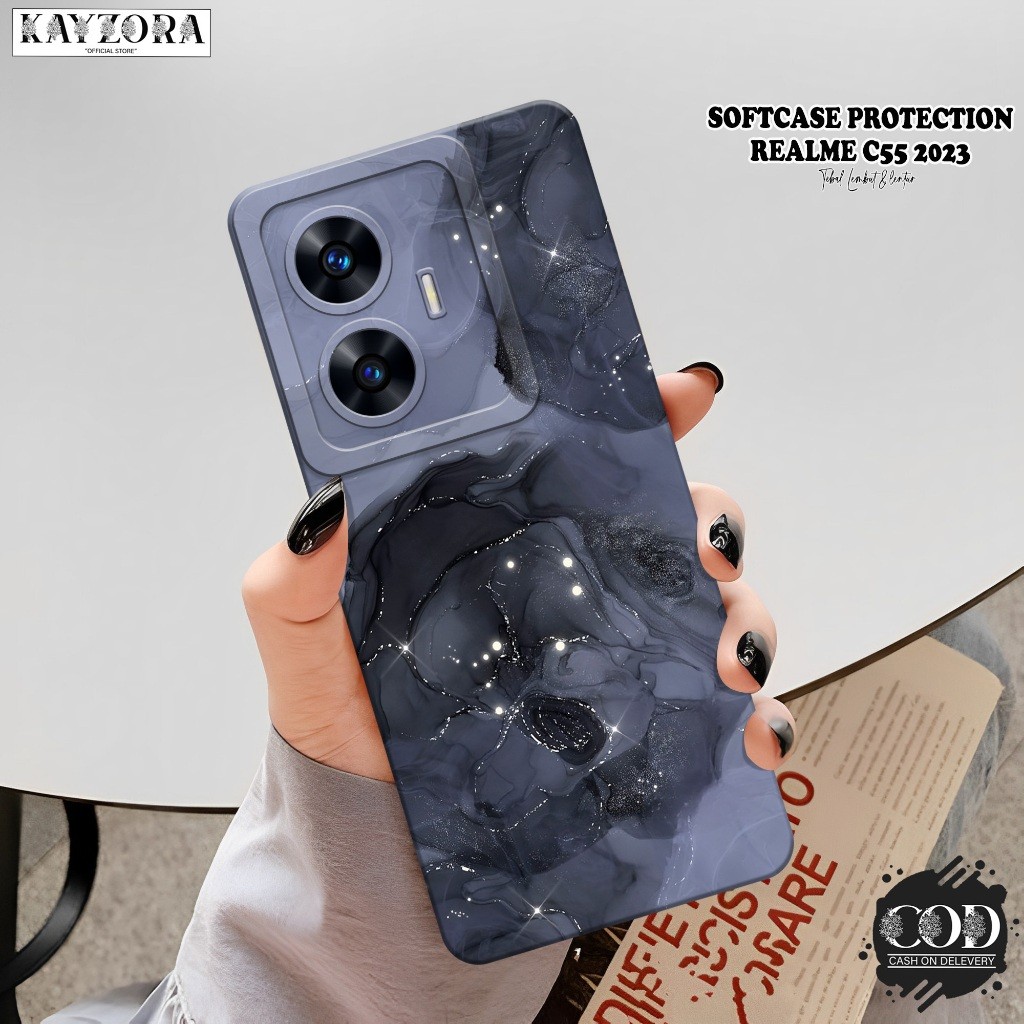 เคสโทรศัพท์ HP ล่าสุด Realme C55 - เคสแฟชั่นนามธรรม - ซิลิโคนกล้อง Pro - Realme C55 Softcase - เคส R