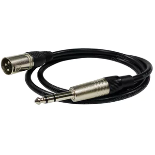 [ 1 เส้น ] SSF-ST-MIC-XLR-M สายสัญญาณ ไมค์ สเตอริโอ ออก XLR ผู้ สายสัญญาณ 6.35mm Stereo to XLR Male Cable TRS to XLR ...