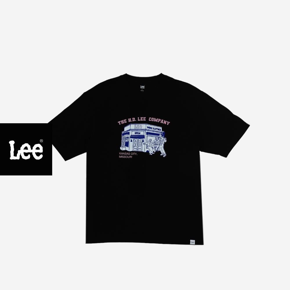LEE เสื้อยืดแขนสั้นผู้ชาย รุ่น LE S425MTSSN54 สีดำ
