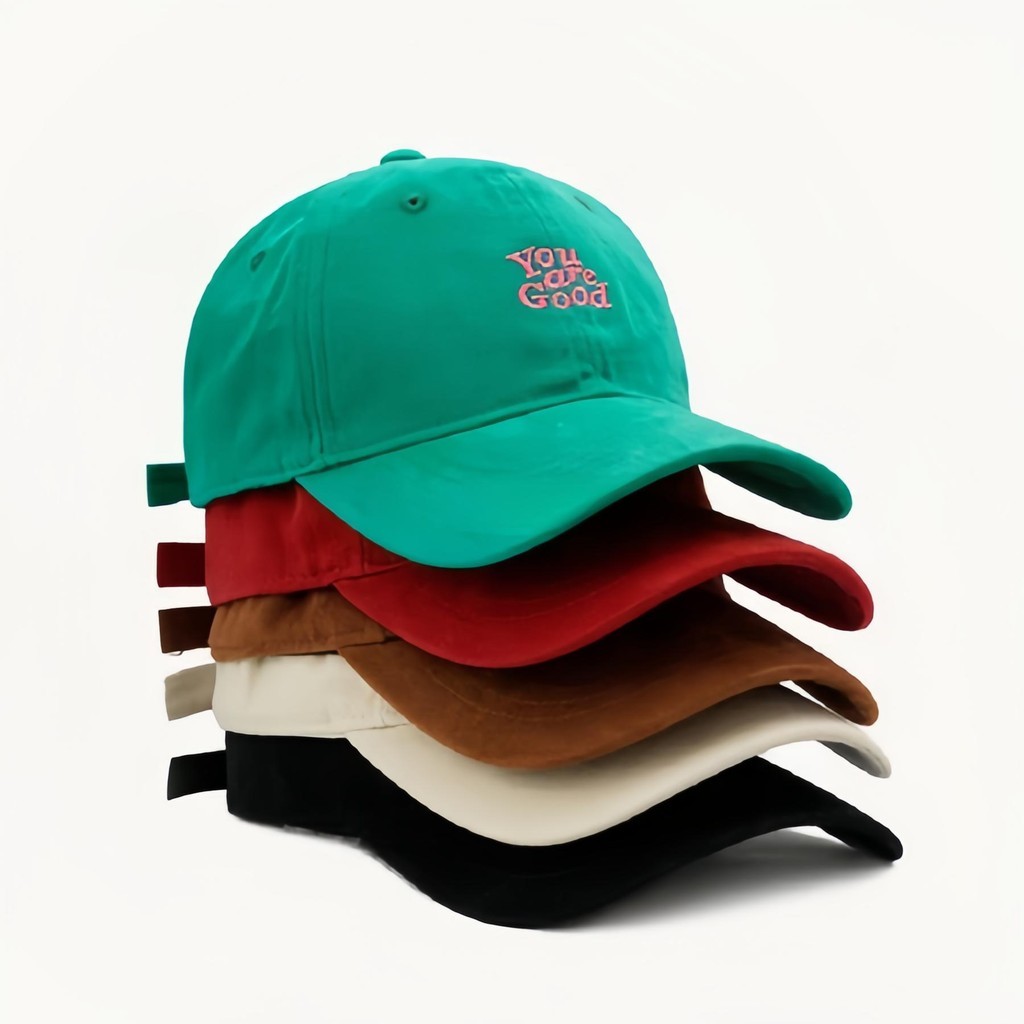 Halo studio พร้อมส่ง🔥 หมวกเบสบอลคอตตอนปักลายเกาหลี หมวก Y2K แฟชั่นย้อนยุค