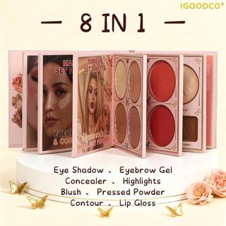 IGOODCO（ IG3301）high gloss matte holiday gift six page eye shadow makeup book