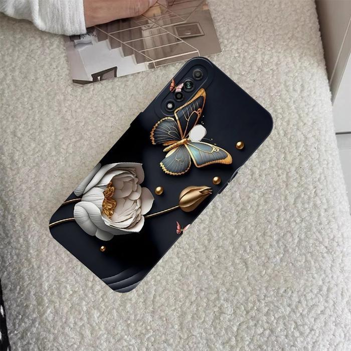 รูปแบบผีเสื้อยืดหยุ่น Softcase สําหรับ 0pp0 A31 A8 A53 A33 A54 A55 A57 2022 4G A77s A96 A76 A36 - ปล