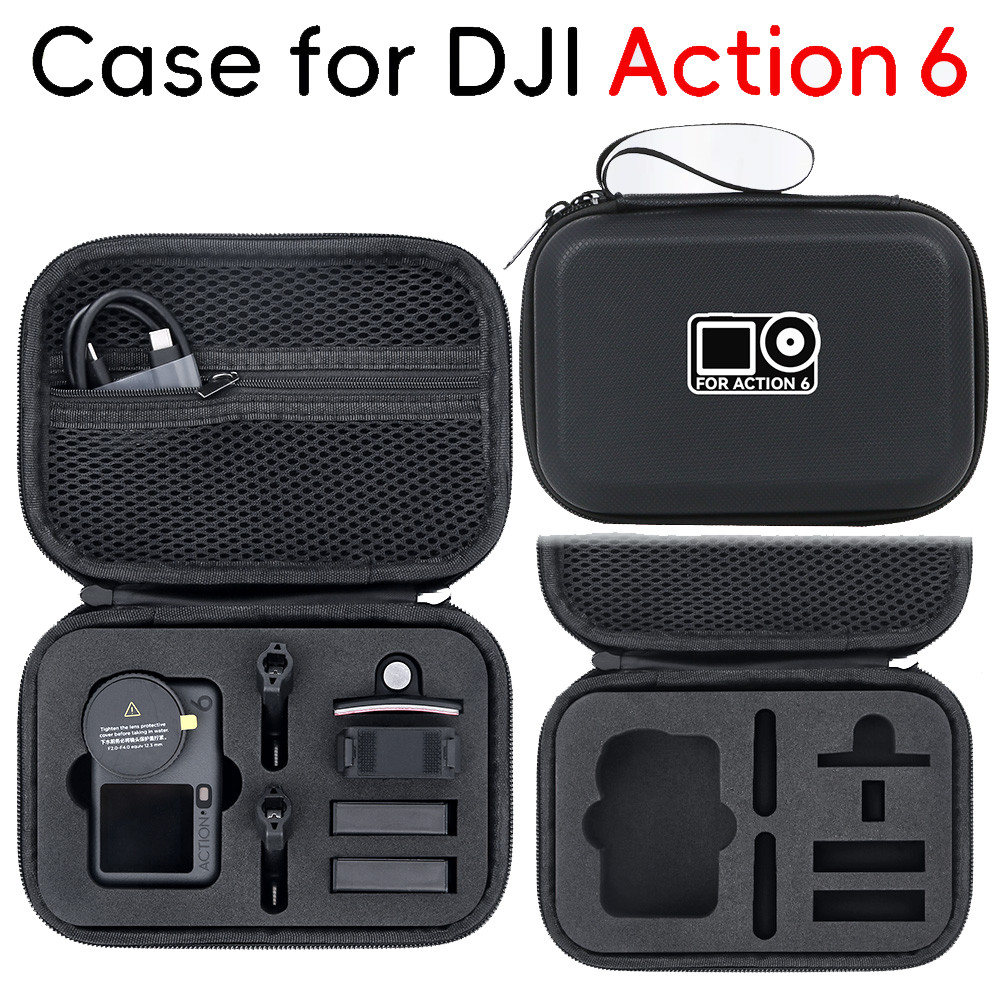 สําหรับ ดีเจ ออสโม การกระทํา 6 กระเป๋าเก็บของชุดมาตรฐานกีฬากระเป๋าถือกล้องแบบพกพาป้องกันการหล่นและความดันทนกระเป๋าถือ ดีเจ การกระทํา 6 กระ