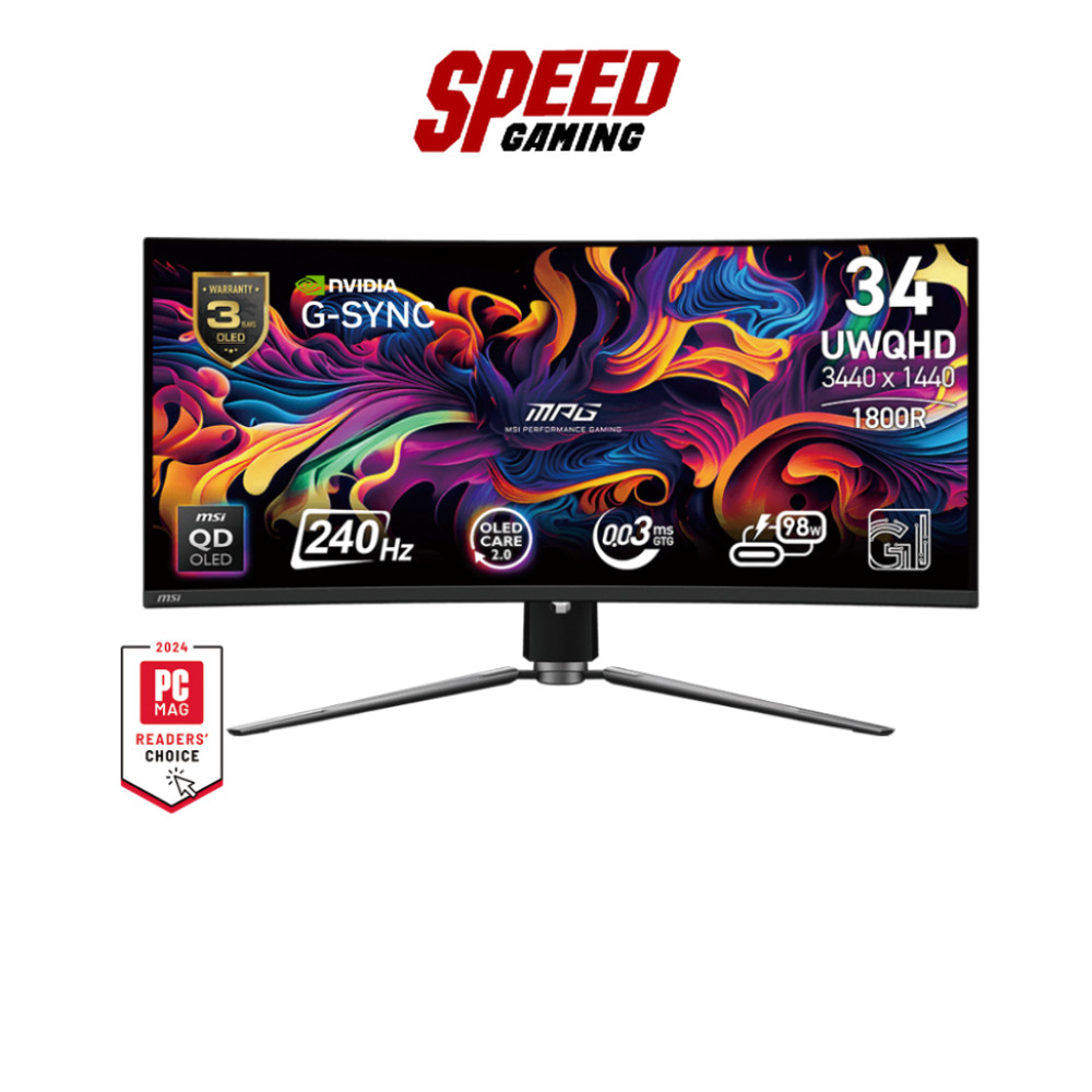 MSI MPG 341CQPX QD-OLED | 34" UWQHD QD-OLED 240Hz 0.03ms | Monitor (จอมอนิเตอร์) | By Speed Gaming