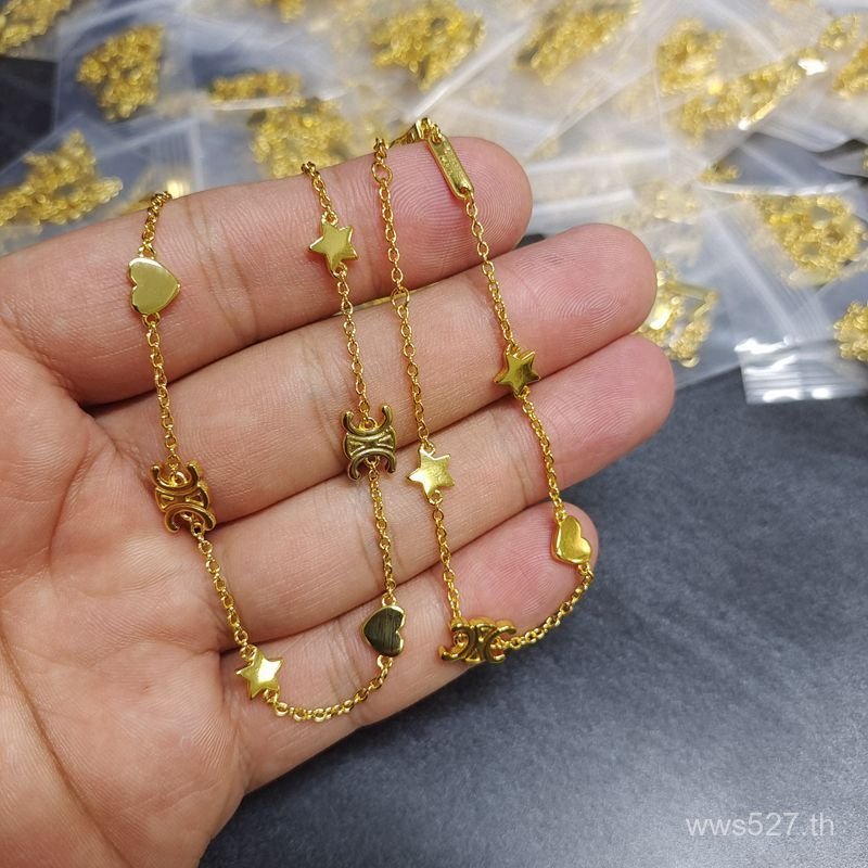 สร้อยคอ.CLN0 รูปหัวใจ อาร์คเดทริอมฟ์ ดีไซน์หรูหราสำหรับผู้หญิง สไตล์ยุโรปและอเมริกา