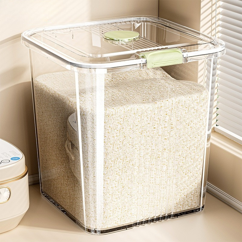 Magic กล่องเก็บอาหารแห้ง กล่องใส่ข้าวสาร 10L-50Lความจุขนาดใหญ่ ที่เก็บข้าวสาร ถังเก็บข้าวสาร พร้อมถ้วยตวง ผนึกกันเเมลง