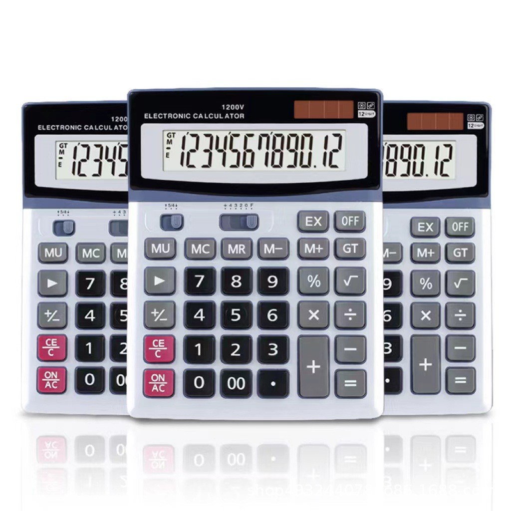 DM1200V เครื่องคิดเลขตั้งโต๊ะ คอมพิวเตอร์สํานักงานการเงิน เดสก์ท็อปจีน เดสก์ท็อป