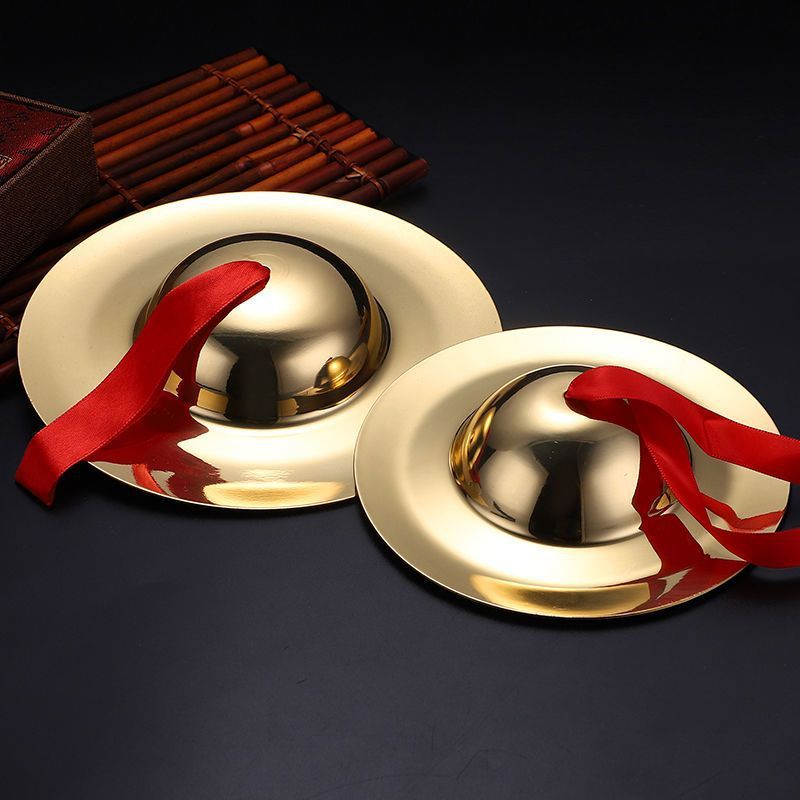 หนา Cymbal Dharma เครื่องมือทองแดง Cymbal ทองแดงบริสุทธิ์ Big Rubbing Cymbal Temple Dharma Fair พุทธ