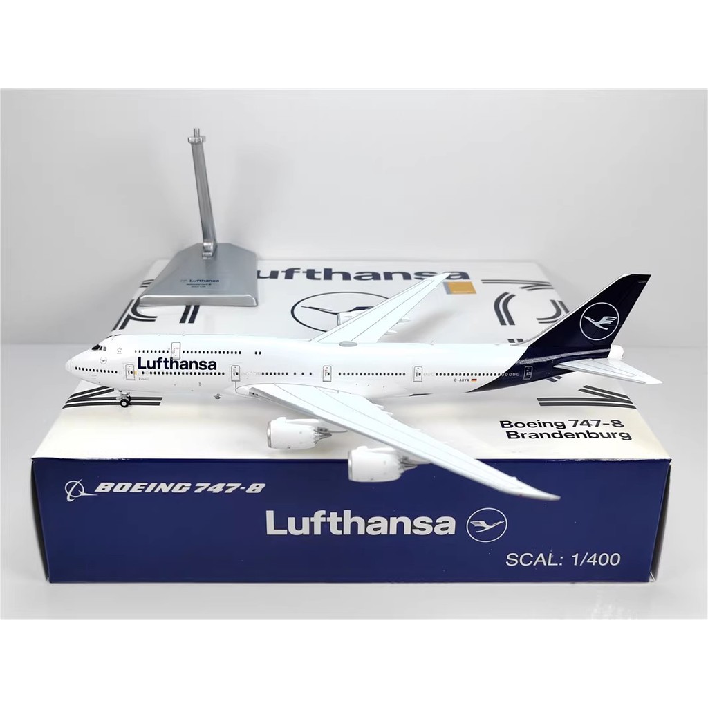 Y รุ่น 1: 400 Hennessa Air B747-8I D-ABYA Brandenburg โมเดลเครื่องบินโลหะผสม