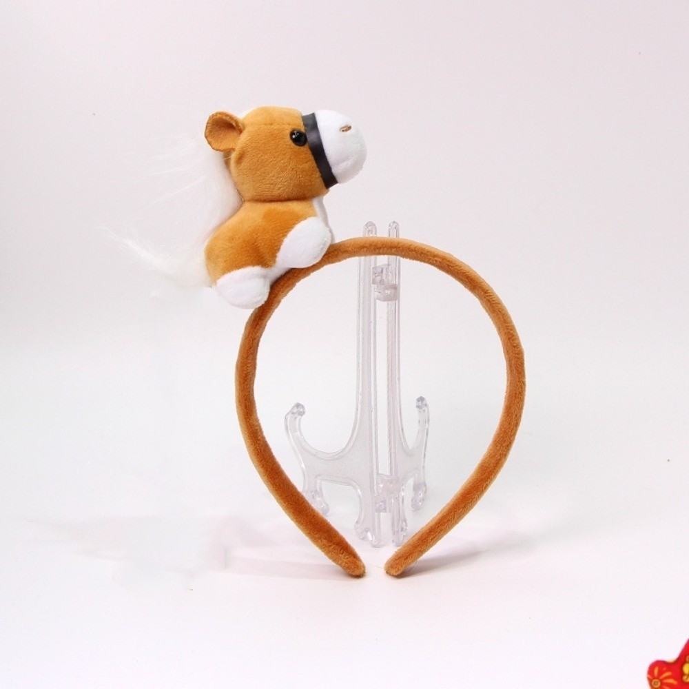 ที่คาดผมปีใหม่ ห่วงผมม้ามาสคอตสีแดง หมวกทรงการ์ตูนน่ารัก - รูปที่ 6