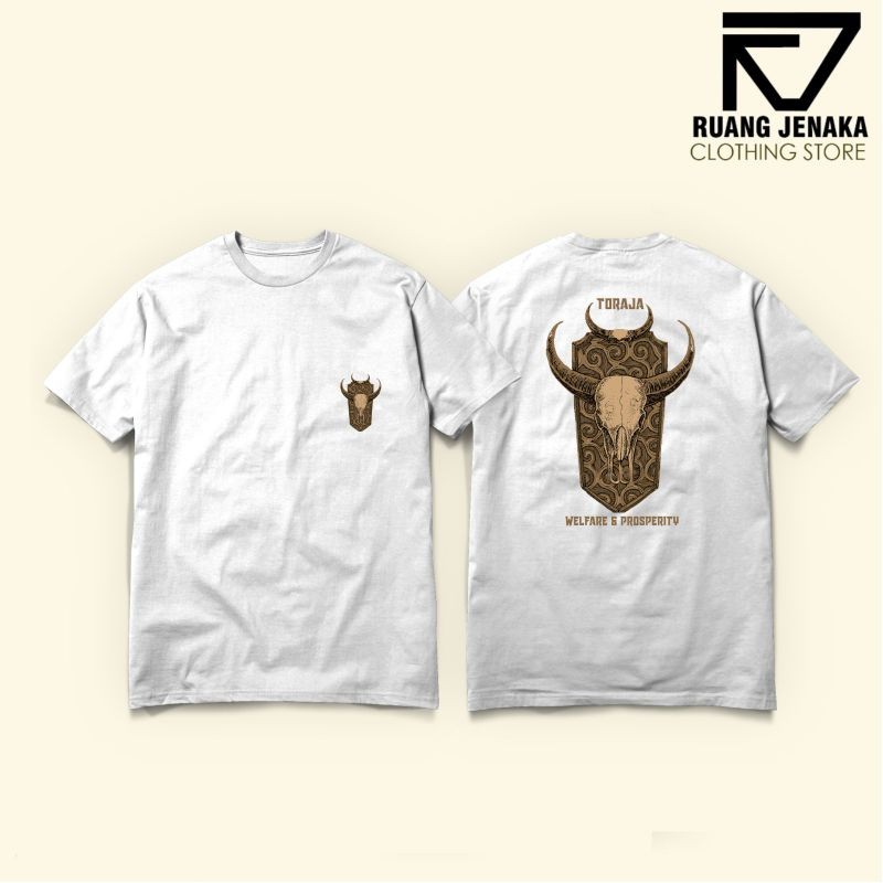 TORAJA WELFARE & PROSPERITY III BROWN EDITION TORAJA CULTUR เสื้อยืด