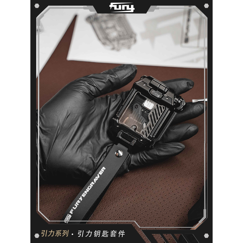 FURY Wrangler JL ดัดแปลงอุปกรณ์เสริม Gladiator JT Gravity คาร์บอนไฟเบอร์ 4xe พวงกุญแจรถป้องกันกรณีชุ