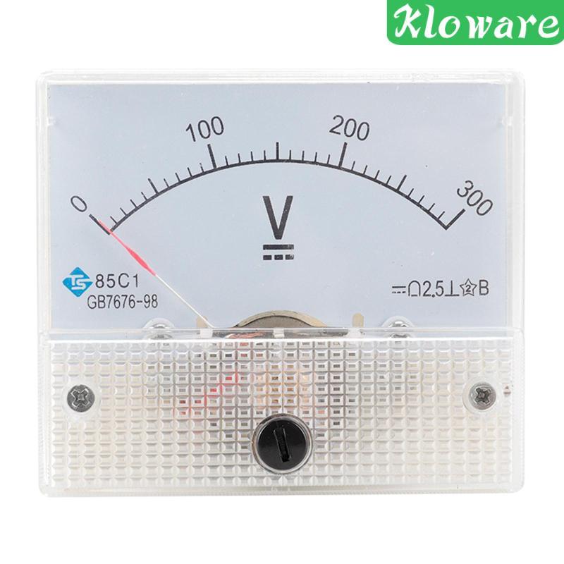 [Kloware] โวลต์มิเตอร์ 85C1 DC 0-20V 0-50V 0-100V 0-300V 0-500V สี่เหลี่ยม Class 2.5 แผงอนาล็อกเครื่