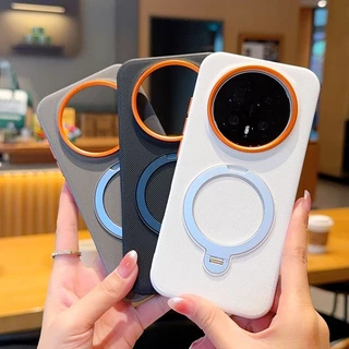 วงเล็บหมุนเคสโทรศัพท์แม่เหล็กสําหรับHonor Magic 8 7 6 Pro GT Pro X70 X60 Pro X9D X9C 5Gกรอบโลหะฝาครอบป้องกันHigh Endปุ่มโลหะอิสระเปลือก