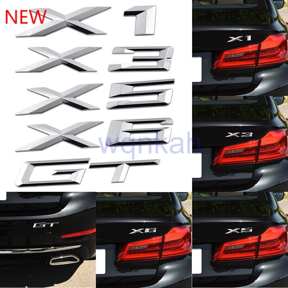 2024 ใหม่ 1pcs รถสติกเกอร์ตกแต่ง X1 X3 X5 X6 GT โลโก้ป้ายติดฉลากสําหรับ BMW M 1 3 4 5 6 7 EZ X M3 M5