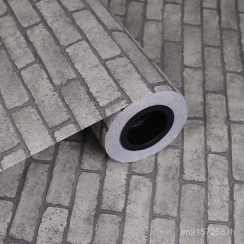 วอลล์เปเปอร์ 3D สtick-on ลายเหมือนกระเบื้อง กันน้ำ สำหรับตกแต่งห้องนอน