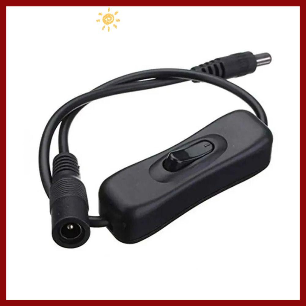 PTKFPT09 สวิตช์ไฟ,สีดําสีขาว DC 12V ชายหญิงสายไฟ,ปุ่มสวิทช์พลาสติกบนไฟ LED Strip