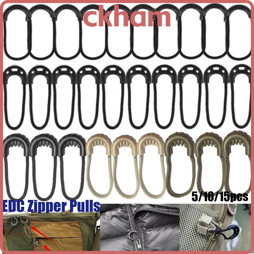 เชือกดึงซิป CKHAM สำหรับเสื้อผ้าและกระเป๋า ขนาด 5/10/15 พีซ