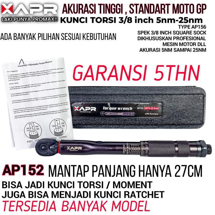 APR AP152 TORQUE WRENCH 3/8 INCH 5NM-25NM PRECISION STRONG DURABLE LUXURY MECHANICAL WORKSHOP KEY TY