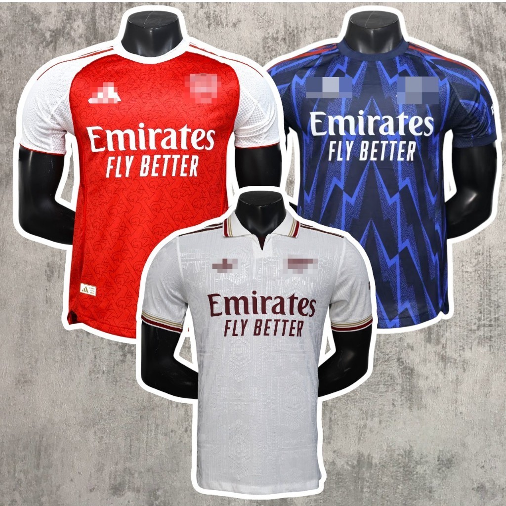 *รายการผู้เล่น* 25/26 Ars_en_al Jersey Arsenal Jersi Arsenal Home Arsenal Away Arsenal Third
