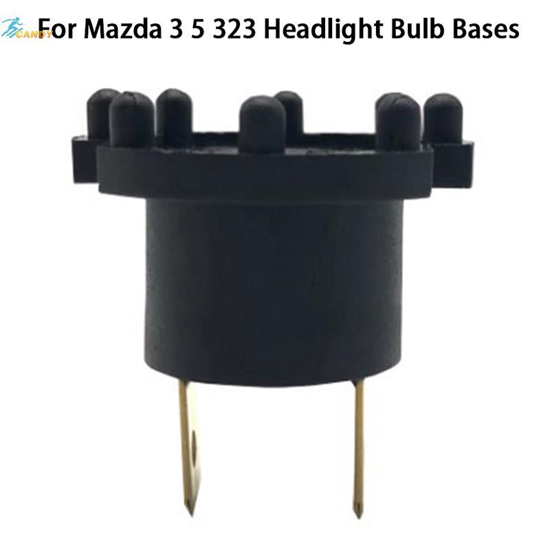 NDY ใหม่ 1PCS สําหรับ MAZDA 3 5 323 ไฟหน้าหลอดไฟฐานของแท้สําหรับ MAZDA 2 De 3 323 Bk Bj ไฟหน้าซ็อกเก